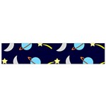 Space-pattern-colour Small Flano Scarf Front