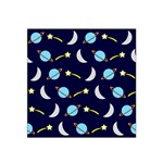 Space-pattern-colour Satin Bandana Scarf 22  x 22  Front