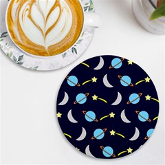 Space-pattern-colour Uv Print Round Tile Coaster by Jancukart