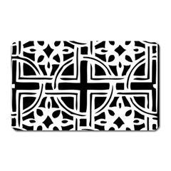 Black And White Geometric Geometry Pattern Magnet (rectangular)