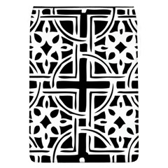 Black And White Geometric Geometry Pattern Removable Flap Cover (l)