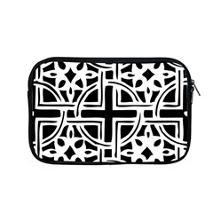 Black And White Geometric Geometry Pattern Apple Macbook Pro 13  Zipper Case by Jancukart