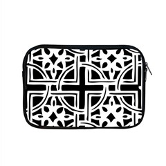 Black And White Geometric Geometry Pattern Apple Macbook Pro 15  Zipper Case by Jancukart