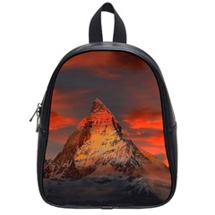 Switzerland-zermatt-mountains-snow- School Bag (small) by Jancukart