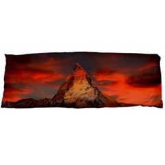 Switzerland-zermatt-mountains-snow- Body Pillow Case Dakimakura (two Sides) by Jancukart