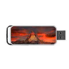 Switzerland-zermatt-mountains-snow- Portable Usb Flash (two Sides)