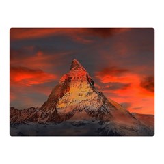 Switzerland-zermatt-mountains-snow- Double Sided Flano Blanket (mini)  by Jancukart