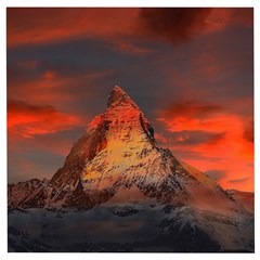 Switzerland-zermatt-mountains-snow- Wooden Puzzle Square by Jancukart