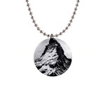 Matterhorn-switzerland-mountain 1  Button Necklace Front