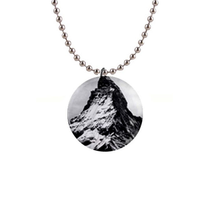 Matterhorn-switzerland-mountain 1  Button Necklace