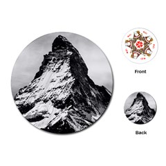 Matterhorn-switzerland-mountain Playing Cards Single Design (round) by Jancukart