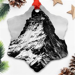 Matterhorn-switzerland-mountain Snowflake Ornament (two Sides)