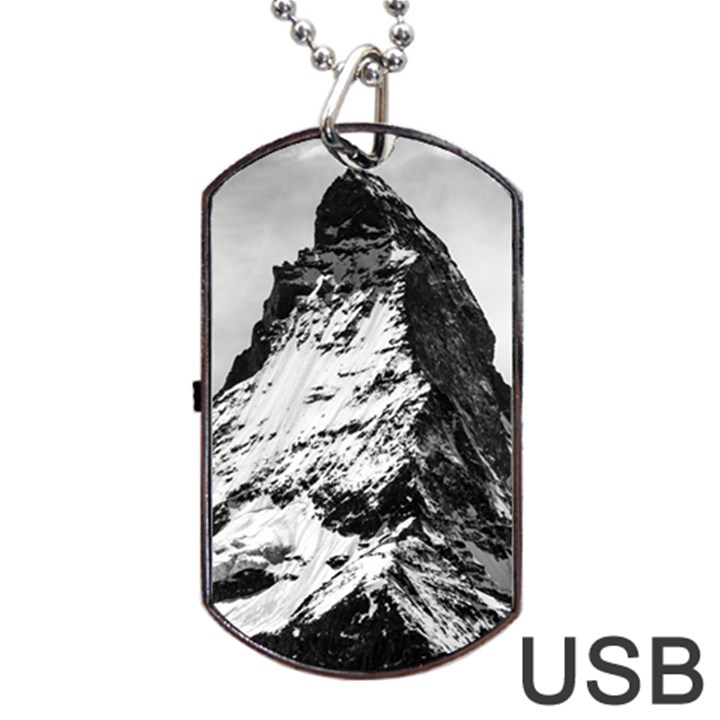 Matterhorn-switzerland-mountain Dog Tag USB Flash (One Side)