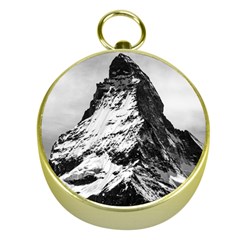 Matterhorn-switzerland-mountain Gold Compasses by Jancukart