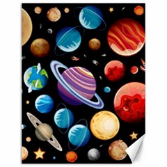 Background-with-many-planets-space Canvas 12  X 16  by Jancukart