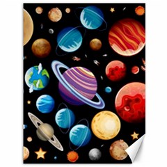 Background-with-many-planets-space Canvas 36  X 48  by Jancukart