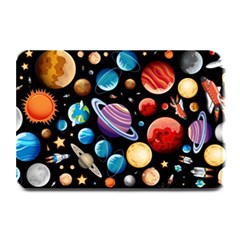 Background-with-many-planets-space Plate Mats by Jancukart