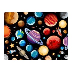 Background-with-many-planets-space Double Sided Flano Blanket (mini)  by Jancukart