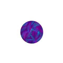 Leaf-pattern-with-neon-purple-background 1  Mini Magnets