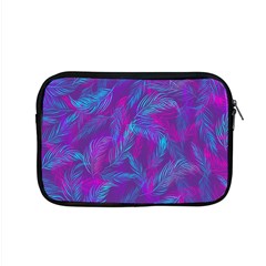 Leaf-pattern-with-neon-purple-background Apple Macbook Pro 15  Zipper Case