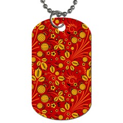 Seamless-pattern-slavic-folk-style Dog Tag (one Side)