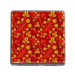 Seamless-pattern-slavic-folk-style Memory Card Reader (square 5 Slot)