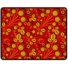 Seamless-pattern-slavic-folk-style Fleece Blanket (medium) 