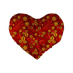 Seamless-pattern-slavic-folk-style Standard 16  Premium Heart Shape Cushions