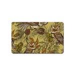 Forest-vintage-seamless-background-with-owls Magnet (Name Card) Front