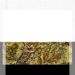 Forest-vintage-seamless-background-with-owls Rectangular Jigsaw Puzzl by Jancukart