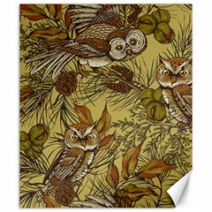 Forest-vintage-seamless-background-with-owls Canvas 20  X 24 