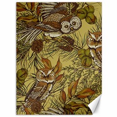 Forest-vintage-seamless-background-with-owls Canvas 36  X 48  by Jancukart