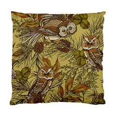 Forest-vintage-seamless-background-with-owls Standard Cushion Case (one Side)