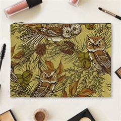 Forest-vintage-seamless-background-with-owls Cosmetic Bag (xl) by Jancukart