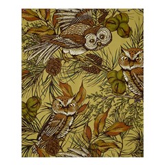 Forest-vintage-seamless-background-with-owls Shower Curtain 60  X 72  (medium)  by Jancukart