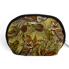 Forest-vintage-seamless-background-with-owls Accessory Pouch (medium)