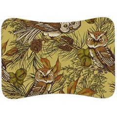 Forest-vintage-seamless-background-with-owls Velour Seat Head Rest Cushion by Jancukart