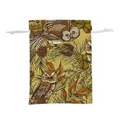 Forest-vintage-seamless-background-with-owls Lightweight Drawstring Pouch (s) by Jancukart