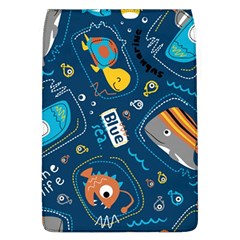 Seamless-pattern-vector-submarine-with-sea-animals-cartoon Removable Flap Cover (l) by Jancukart