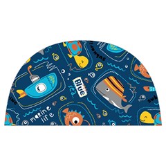 Seamless-pattern-vector-submarine-with-sea-animals-cartoon Anti Scalding Pot Cap