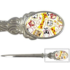 Vector-seamless-pattern-nice-animals-cartoon Letter Opener