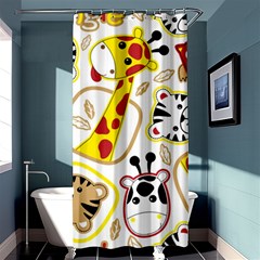 Vector-seamless-pattern-nice-animals-cartoon Shower Curtain 36  X 72  (stall) 