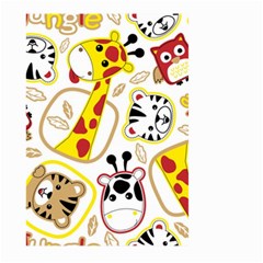 Vector-seamless-pattern-nice-animals-cartoon Large Garden Flag (two Sides)