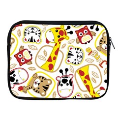 Vector-seamless-pattern-nice-animals-cartoon Apple Ipad 2/3/4 Zipper Cases