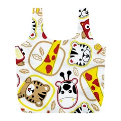 Vector-seamless-pattern-nice-animals-cartoon Full Print Recycle Bag (l)