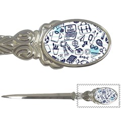 Hand-drawn-back-school-pattern Letter Opener by Jancukart