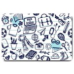 Hand-drawn-back-school-pattern Large Doormat  30 x20  Door Mat