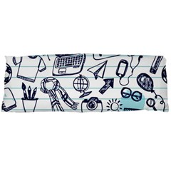 Hand-drawn-back-school-pattern Body Pillow Case (dakimakura) by Jancukart