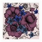 Floral-wallpaper-pattern-with-engraved-hand-drawn-flowers-vintage-style Medium Glasses Cloth Front