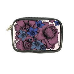 Floral-wallpaper-pattern-with-engraved-hand-drawn-flowers-vintage-style Coin Purse